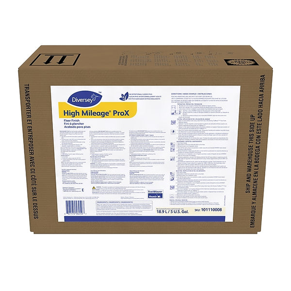 High Mileage ProX Floor Finish, Solvent Scent, 640 oz.