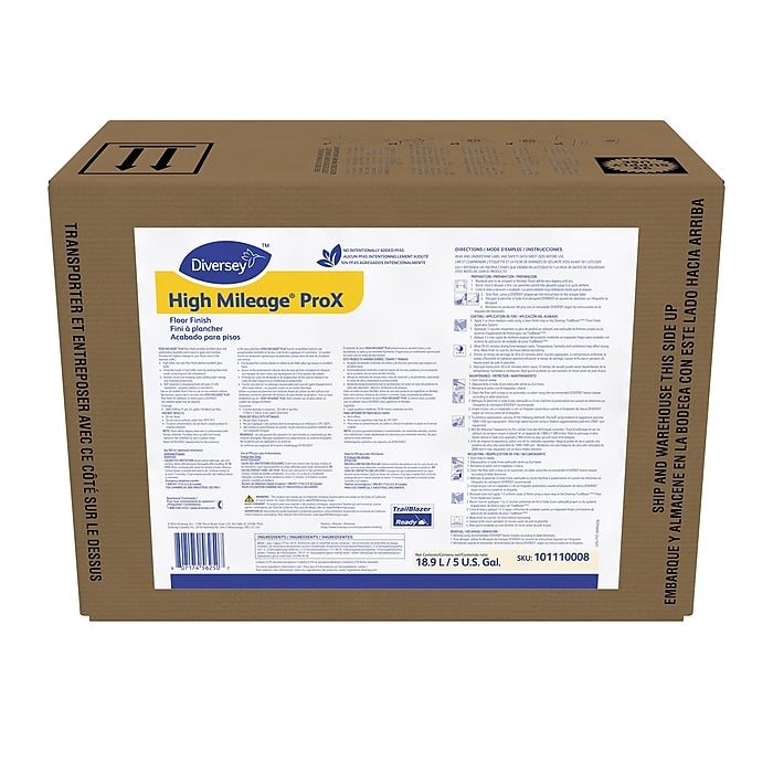 High Mileage ProX Floor Finish, Solvent Scent, 640 oz.