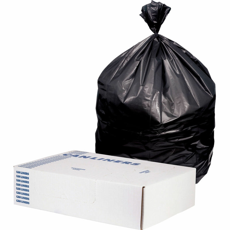 Heritage Value Line 60 Gallon Trash Bag, 1.2 Mil., Black, 100 Total Bags