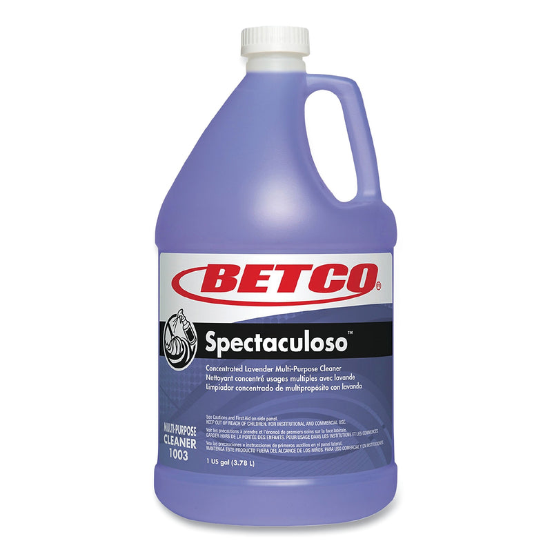 Betco Spectaculoso Multi-Purpose Cleaner Bottle, Lavender Scent, 1 Gallon, 4/Carton