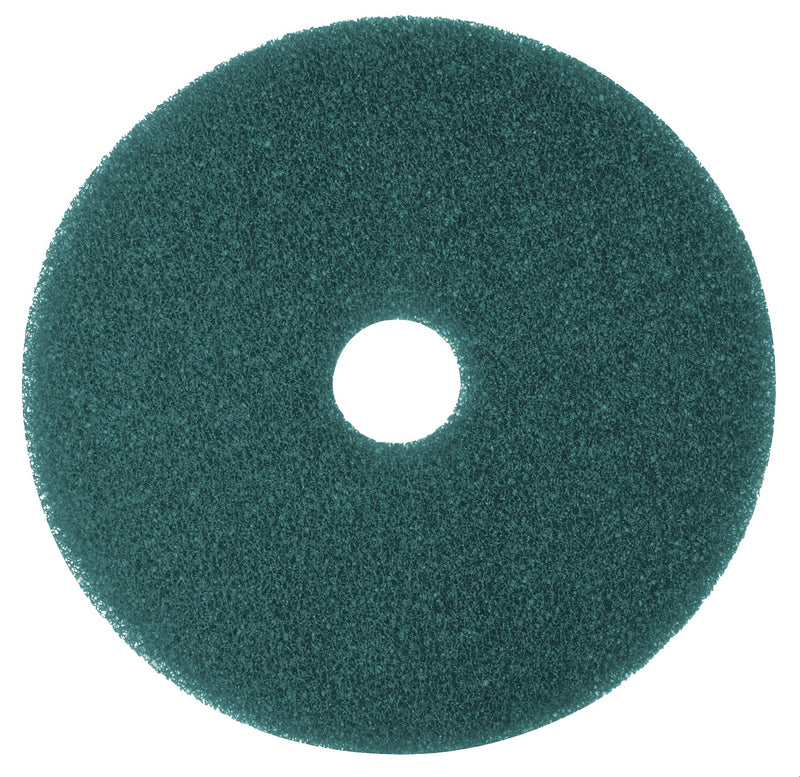 3M 5300 17" Cleaning Floor Pad, Blue, 5/Carton