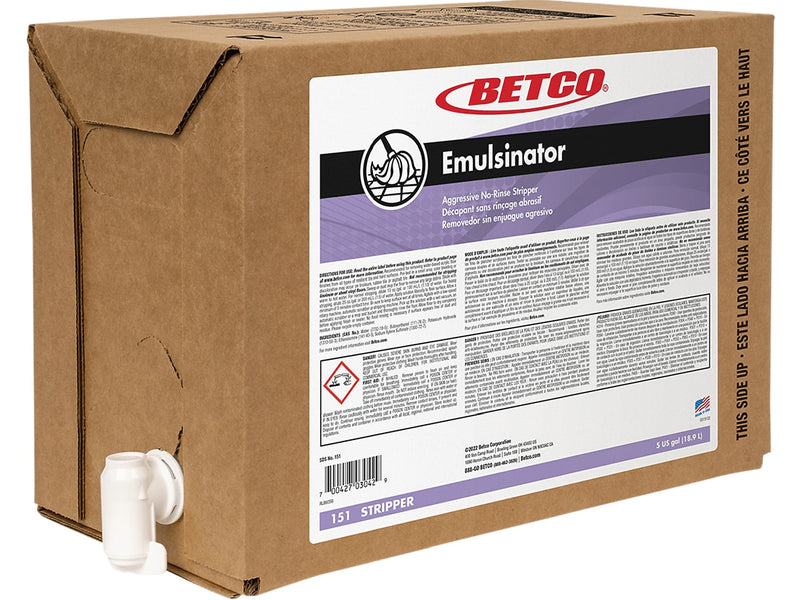 Betco Emulsinator Floor Stripper, Sassafras Scent, 5 Gal.