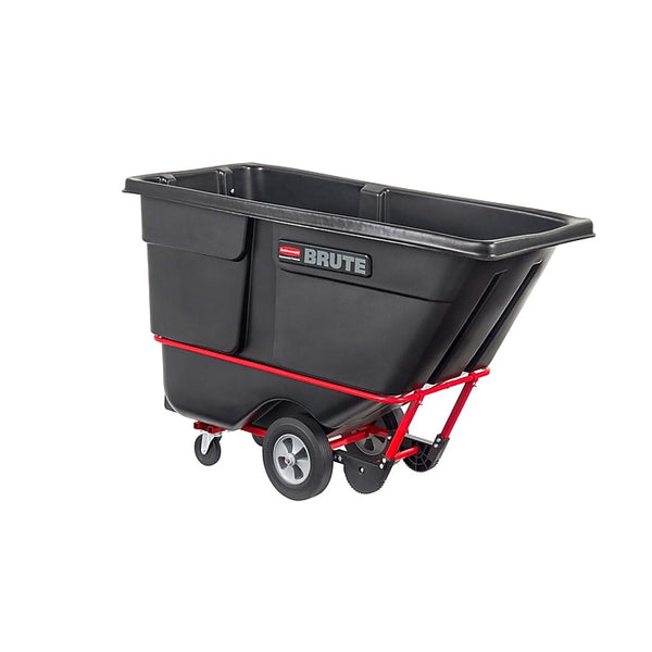 Rubbermaid Forkliftable Tilt Truck, Plastic, 1250 lb. Capacity, Black