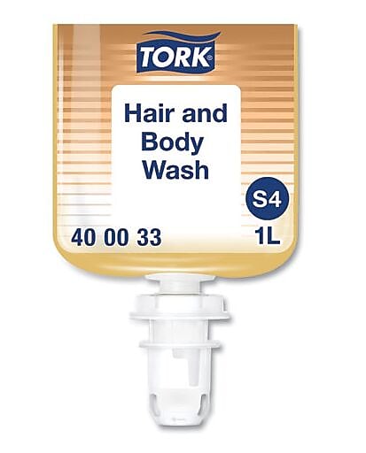 Tork Hair and Body Wash, Clean Scent, 1 L, 6/Carton