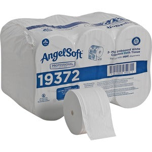 Angel Soft Professional Series Compact Recycled Coreless Toilet Paper, 2-Ply, White, 1125 Sheets/Roll, 18 Rolls/Carton