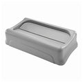 Rubbermaid Slim Jim Indoor Lid, Gray Plastic, 23 Gal.