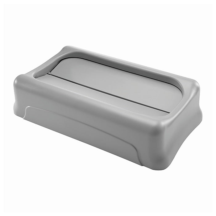 Rubbermaid Slim Jim Indoor Lid, Gray Plastic, 23 Gal.