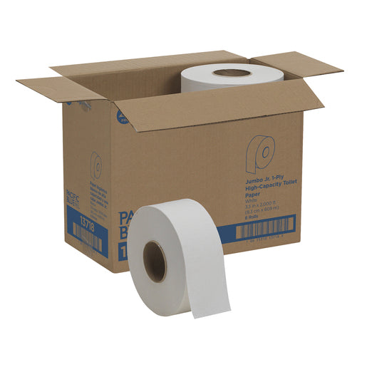 Pacific Blue Select Jumbo Jr. Toilet Paper, 2-ply, White, 1000 ft./Roll, 8 Rolls/Carton