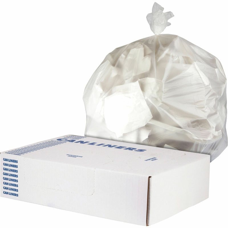 Heritage Value Line 45 Gallon Trash Bag, 0.55 Mil., Clear, 250 Total Bags