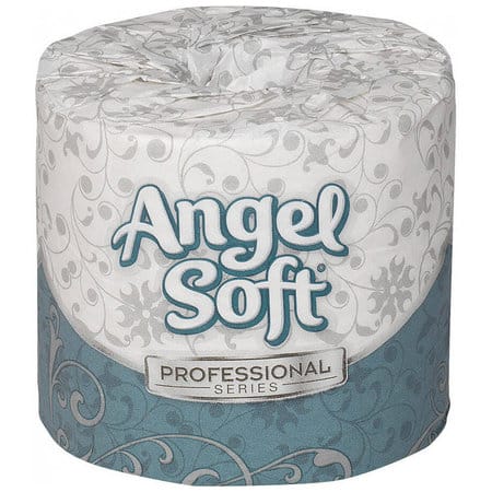 Angel Soft Professional Series Standard Toilet Paper 2 Ply White 450 Sheets Roll 80 Rolls Carton (16880)