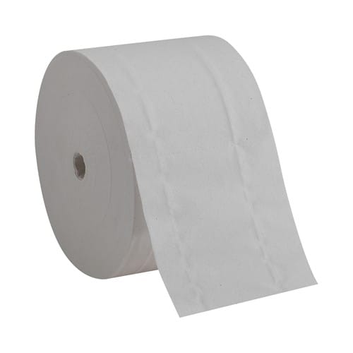 Compact Recycled Coreless Toilet Paper 2 Ply White 1500 Sheets Roll 18 Rolls Carton (19378)