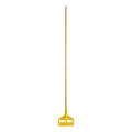 Rubbermaid Invader 60" Wood Wet Mop Handle, Yellow/Natural