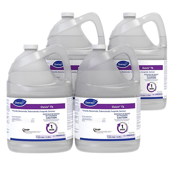 Diversey Oxivir Tb General Disinfecting Cleaner, 128 oz., 4/Carton