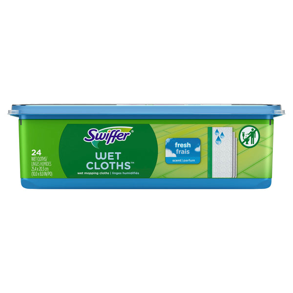 Swiffer Sweeper Wet Floor Mop Refills, 24 Cloths/Box