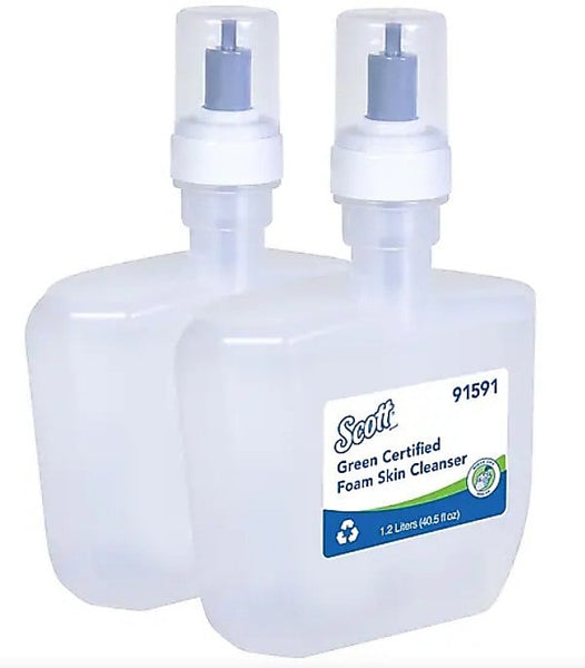 Scott Essential Green Certified Foaming Hand Soap Refill, Unscented, 1.2 L, 2/Case