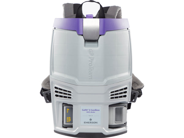 ProTeam GoFit 3 Cordless Backpack Vacuum, Gray