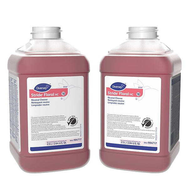 Stride HC Floor Cleaner, Floral, 84.5 Oz., 2/Carton