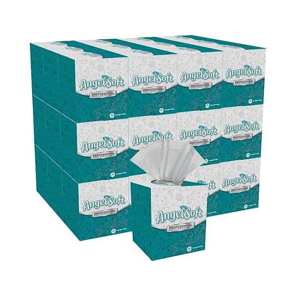 Angel Soft Professional Series Facial Tissue, 2-Ply, 96 Tissues/Box, 36 Boxes/Pack