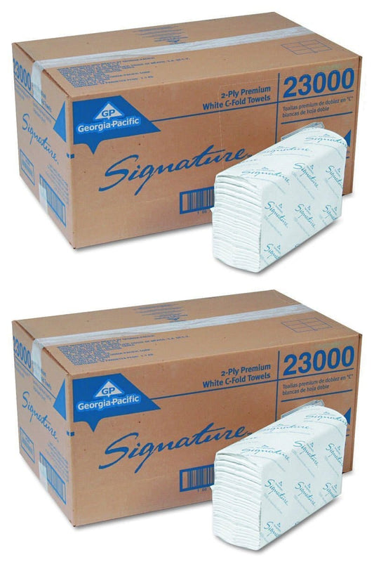 Pacific Blue Select C-Fold Paper Towels 2 Ply 120 Sheets Pack (23000)