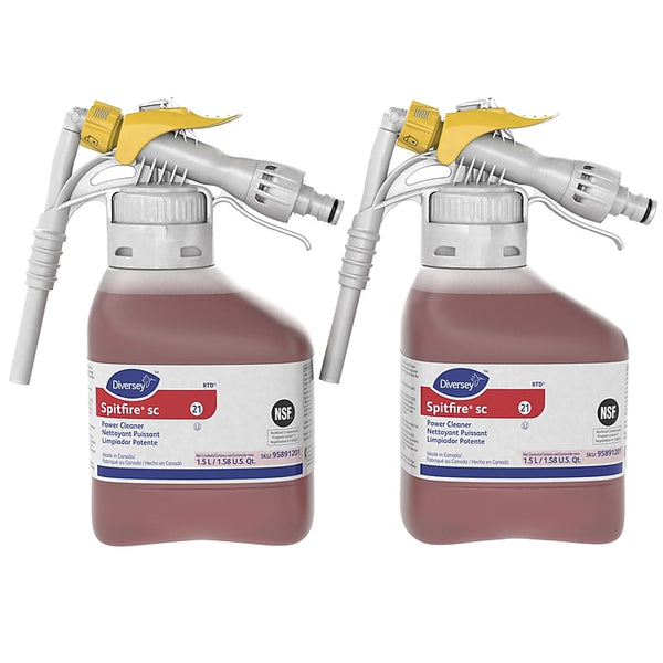 Spitfire SC Multipurpose Cleaner for Diversey RTD, Pine, 1.5 L / 1.58 U.S. Qt., 2/Carton