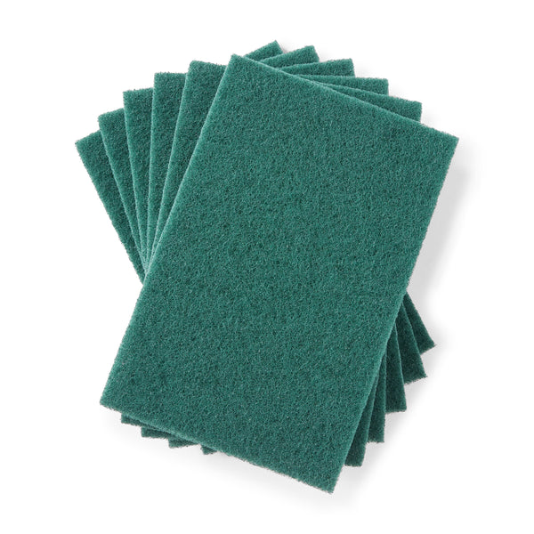 Coastwide Professional Medium Duty Scouring Pad, Green, 10/Pack