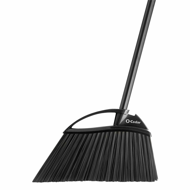 O-Cedar PowerCorner Outdoor Angled Broom, Black