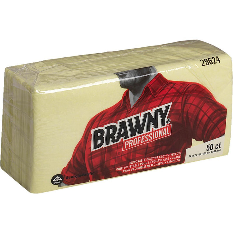 GP PRO Brawny Professional Disposable Dusting Cloth 24 X 24 Yellow 200 Box (29624)