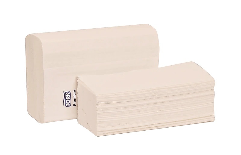 Tork Premium Multifold Towel, 1-Ply, 9 X 9.5, White, 250/Pack, 12 Packs/carton