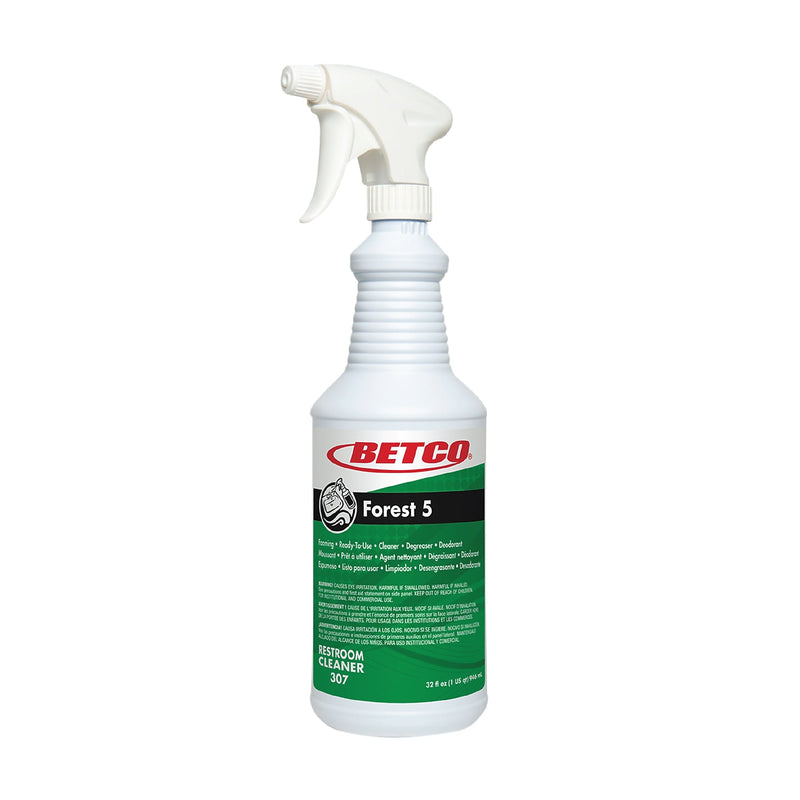 Betco Forest 5 Bathroom Foaming Cleaner, Mint, 32 Oz., 12/ Carton