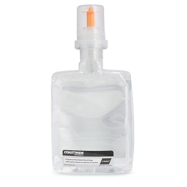 Coastwide Professional J-Series Foaming Hand Soap, Fragrance-Free, 1200 mL, 2/Carton