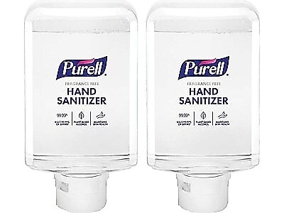PURELL Advanced 70% Alcohol Foaming Hand Sanitizer Refill for ES10 Dispenser, 1200 mL., 2/Carton
