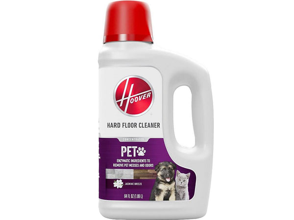 Hoover Pet Hard Floor Cleaner, Jasmine Breeze Scent, 64 Fl. Oz., 4/Carton