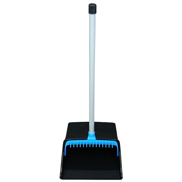 Hospeco 12" Plastic Lobby Upright Dustpan, Charcoal