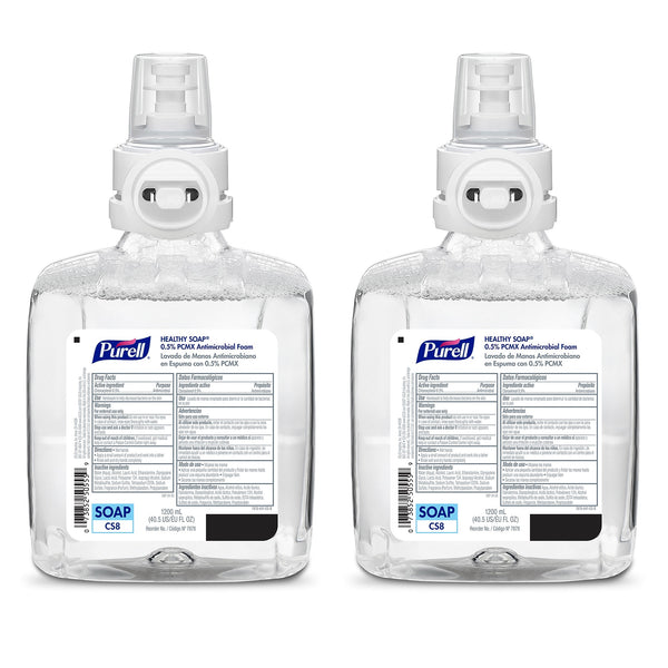 PURELL HEALTHY SOAP Foaming Hand Soap Refill for CS8 Dispenser, Floral Scent, 1200 ml, 2/Carton