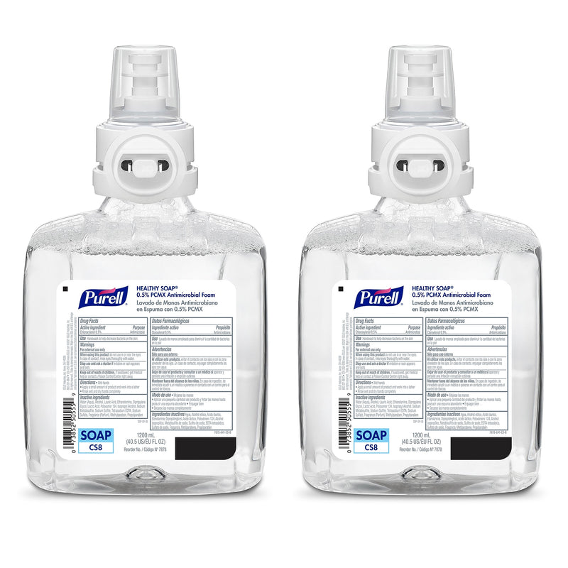 PURELL HEALTHY SOAP Foaming Hand Soap Refill for CS8 Dispenser, Floral Scent, 1200 ml, 2/Carton