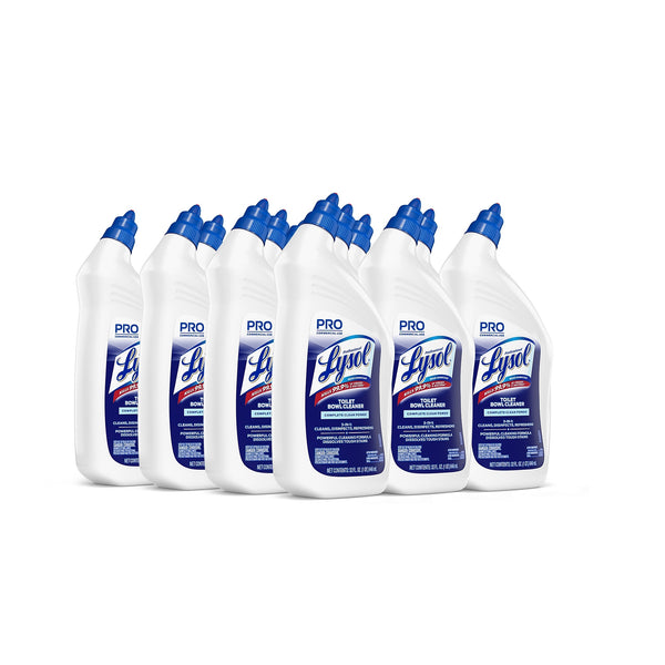 Lysol Professional Disinfectant Toilet Bowl Cleaner, Wintergreen Scent, 32 oz., 12/Carton