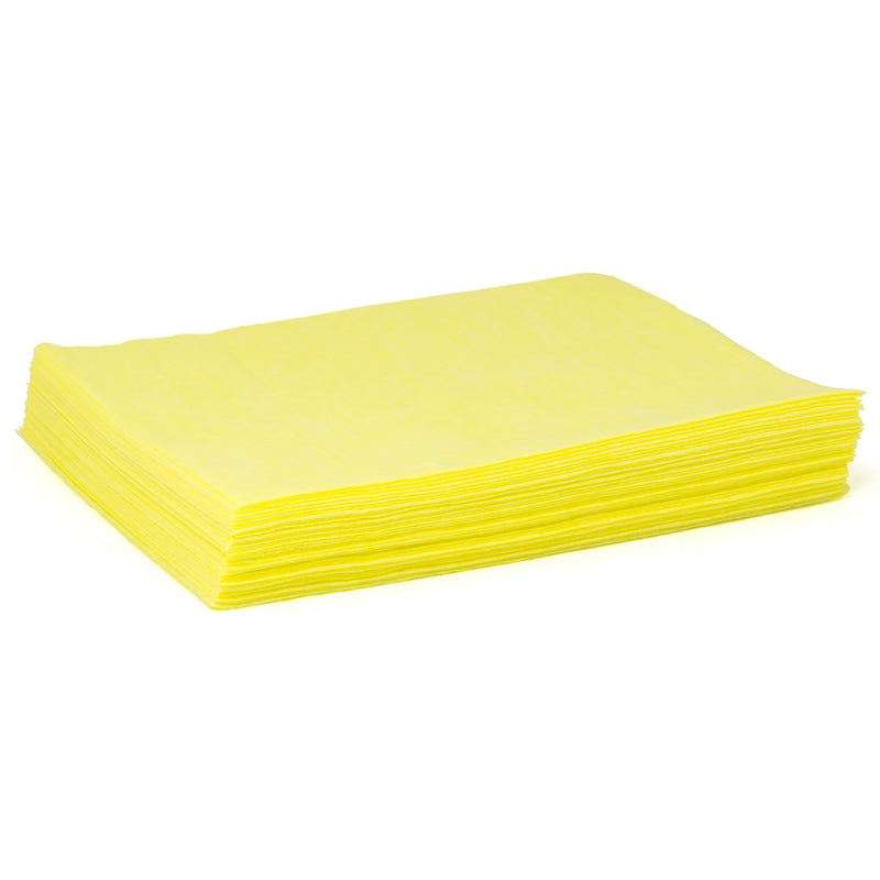 HOSPECO Taskbrand Microfiber Dusting Cloths, 17" X 12", Yellow, 40/Bag, 10 Bags/case