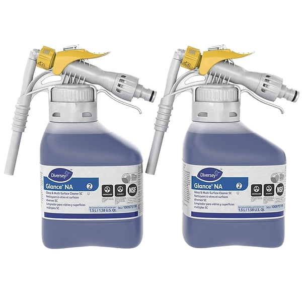 Glance NA Glass & Multi-Surface Cleaner, 1.5 L, 2/Carton