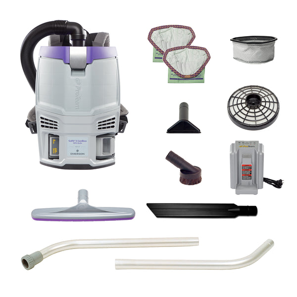 ProTeam GoFit 3 Cordless Backpack Vacuum, Gray