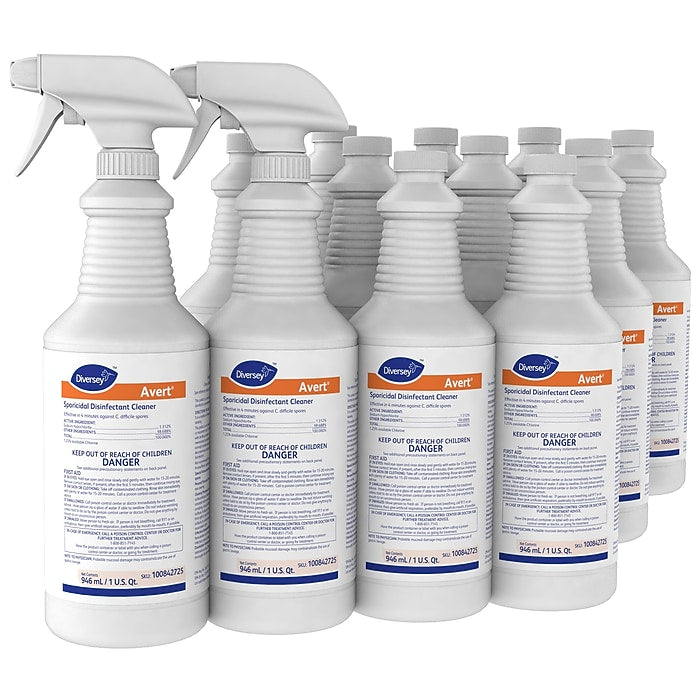 Dymon Avert Cleaner Disinfectant Chlorine 32 oz 12/Carton