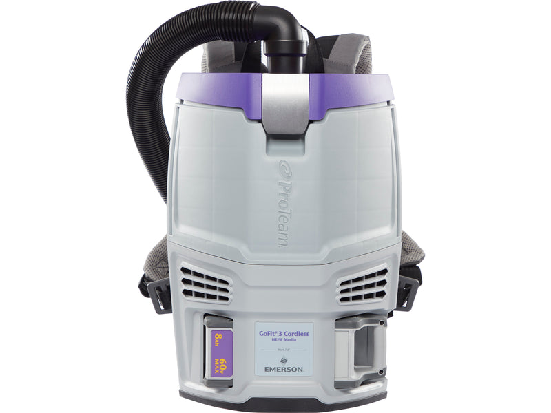 ProTeam GoFit 3 Cordless Backpack Vacuum, Gray