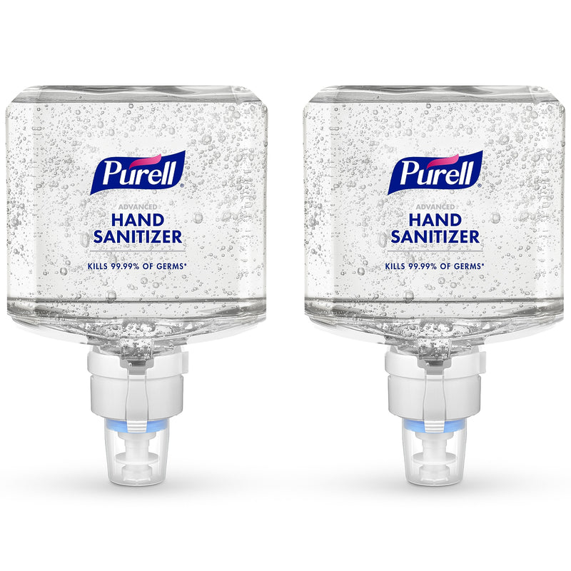 PURELL Advanced 70% Alcohol Gel Hand Sanitizer Refill for ES8 Dispenser, 1200 mL, 2/Carton