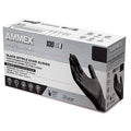 Ammex Professional Series Powder Free Nitrile Exam Gloves, Latex Free, Black