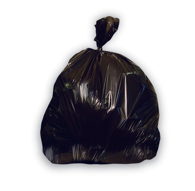Heritage 40-45 Gallon Industrial Trash Bag, 40" X 48", High Density, 16 Mic, Black, 250 Bags/carton (Z8048VK R01)