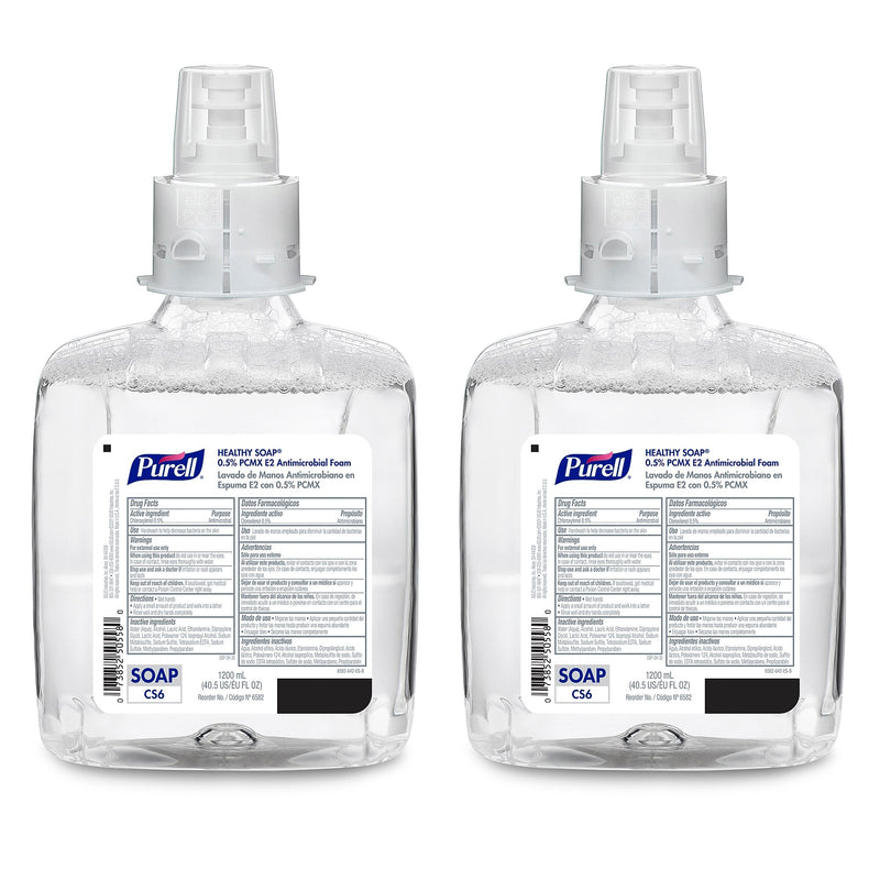 PURELL Healthy Soap Foaming Hand Soap Refill for CS6 Dispenser, 1200 ml, 2/Carton