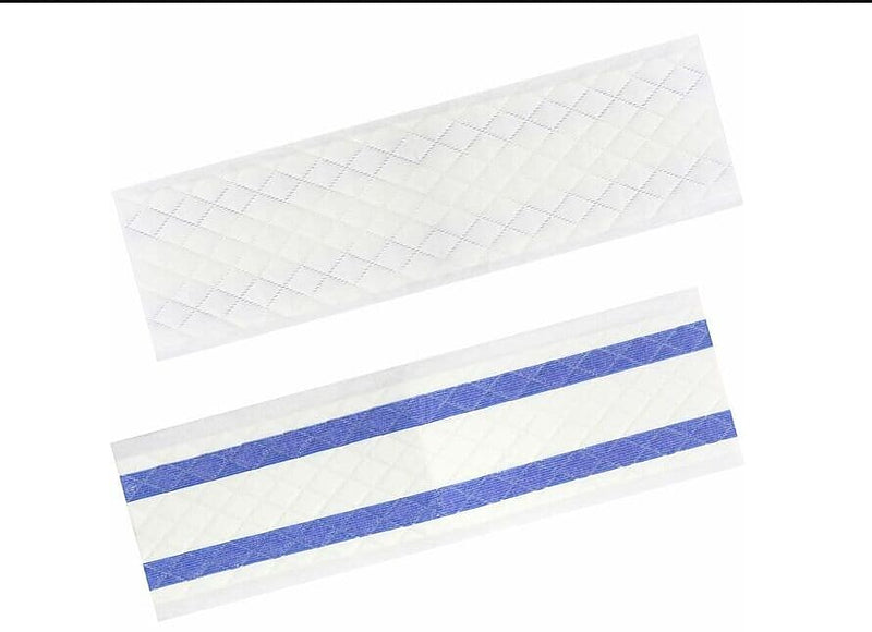 Unger Excella Single-Use Spunlace Mop Pads, 17 X 5, White, 50/Pack