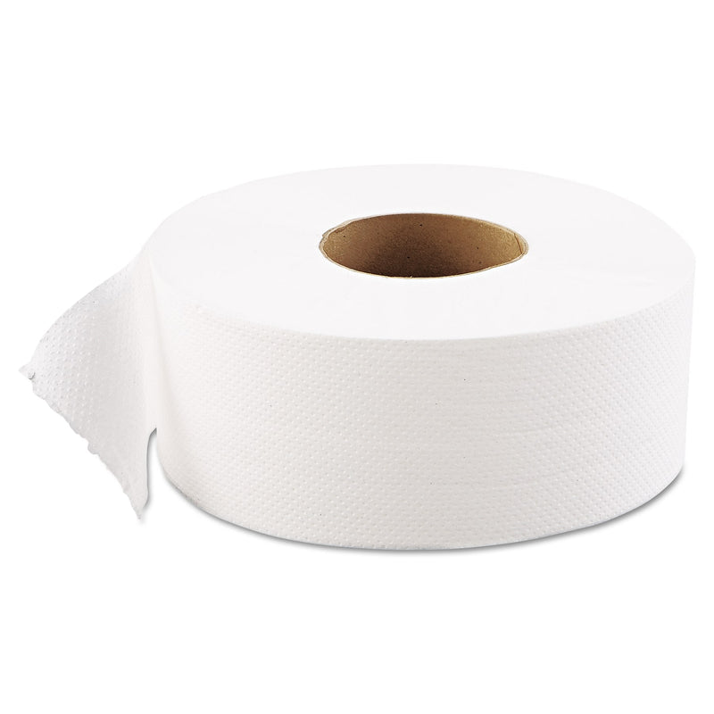 GEN JRT Jumbo-Junior Bath Tissue, 1-Ply, White, 9" Dia, 1,200 ft./Roll, 12 Rolls/Carton
