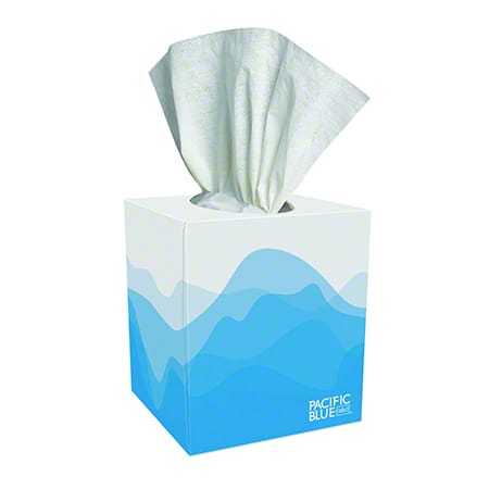 Pacific Blue Select Facial Tissue 2 Ply 100 Tissues Box 36 Boxes Pack (46200)
