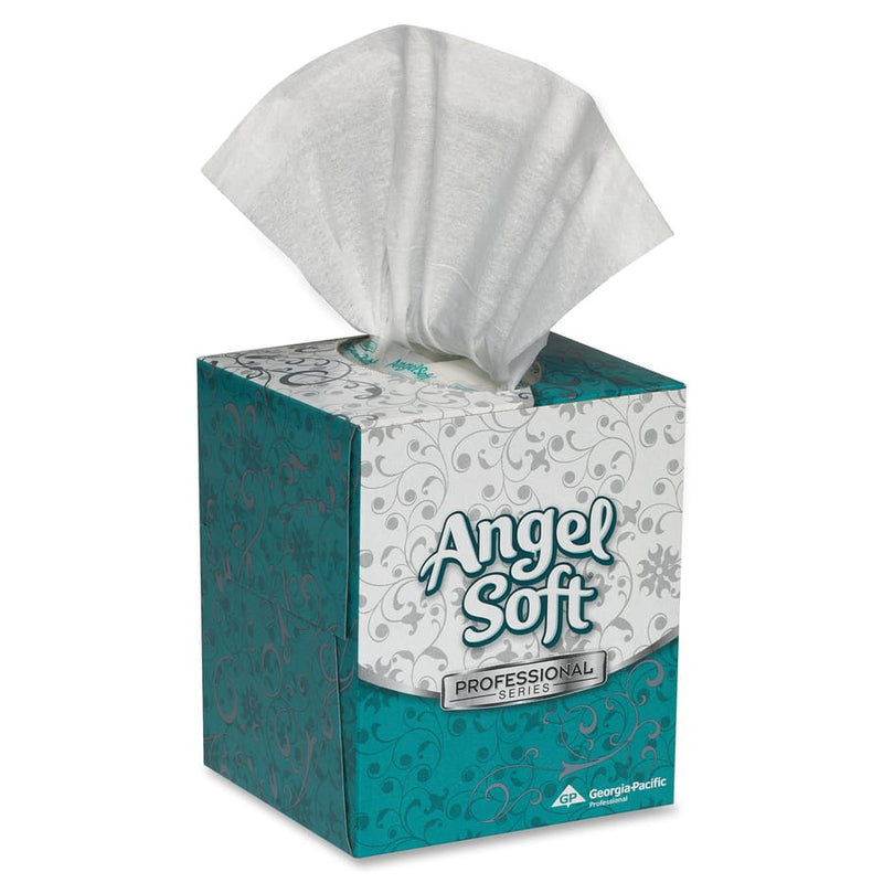 Angel Soft Professional Series Standard Facial Tissues 2 Ply 96 Sheets Box 36 Boxes Pack (46580)