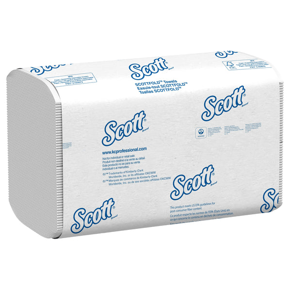 Scott Pro Scottfold Recycled Multifold Paper Towels, 1-ply, 175 Sheets/Pack